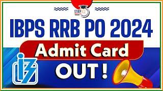 IBPS RRB PO Admit Card Out  IBPS RRB PO PRE 2024  RRB PO Pattern Revealed  StudyIQ Bank and SSC