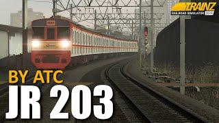 DI JULUKI GEROBAK Review KRL JR 203 By ATC  TRAINZ SIMULATOR INDONESIA