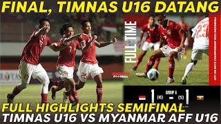 FINAL TIMNAS DATANG  FULL HIGHLIGHTS TIMNAS U16 VS MYANMAR 1-1 TIMNAS MENANG ADU PENALTI 5-4 ‼️