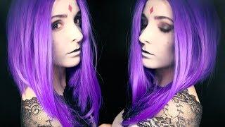 RAVEN TEEN TITANS  RAVEN MAKEUP TUTORIAL