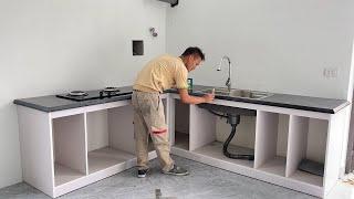 How To Machining & Install Granit Kitchen Table _ Kitchen Table Complete