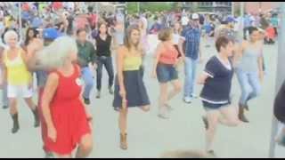 River City Shakers - College World Series Flash Mob Line Dance