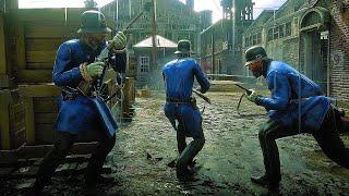 Saint Denis Police vs Angelo Brontes Mob  Red Dead Redemption 2 NPC Wars 118