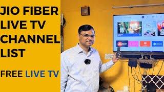 Hindi Jio fiber set top box channel list  Jio fiber tv channels watch 550+ live tv channels free