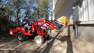 Moving 18 yards of dirt with a TYM sub compact tractor