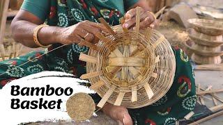 Bamboo Basket Making  Handmade Crafted Bamboo Basket  Traditional Way of Basket Weaving