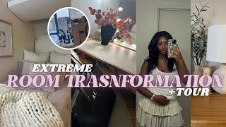 EXTREME ROOM TRANSFORMATION + TOUR  tiktok & pinterest inspired