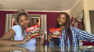 Extreme Spicy noodles challenge  Supper funny gone wrong Life As Bria