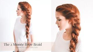 THE 2 MINUTE ROPE BRAID HAIRSTYLE  HAIRSTYLE  THE FRECKLED FOX