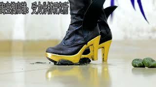 Chinese girl wear cosplay short boots crush FischlGenshin