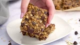 4 ingredient Banana Oatmeal Bars