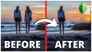 How to REMOVE A PERSON from any photo using Snapseed iOS and Android Snapseed Photo Editing