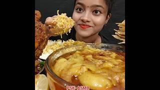 ASMR EATING SPICY MUTTON FAT CURRY BASMATI RICE  #shorts #mukbangn#asmreating #mukbangasmr #asmr