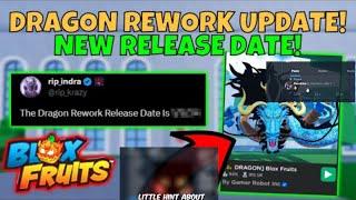 Blox Fruit Head Admin Leaked The Release Date For Dragon Rework New Update.…Blox Fruits