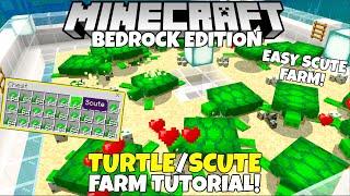 Minecraft Bedrock Easy Turtle Scute Farm Tutorial MCPE Xbox PC Ps4