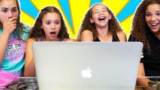 Reacting To Our FIRST Original Music Videos Haschak Sisters