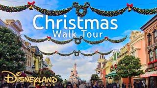 4K Christmas Walk Tour 2023 - Disneyland Paris