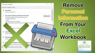 How To Remove Personal Information from Your Excel Workbook