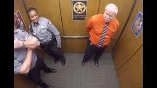 cops dancing in elevator