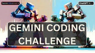 Can Gemini Advanced Beat ChatGPT at Coding?