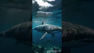 The Extinction of the Megalodon What Really Happened? #ai #shark  #megalodon #facts #leonardo