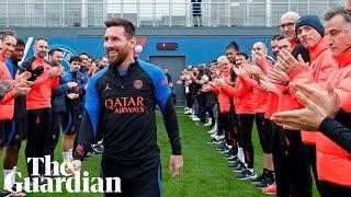 Touched by the welcome Messi given guard of honour on PSG return