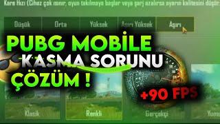 ARTIK KASMA YOK  PUBG MOBİLE KASMA SORUNU NASIL ÇÖZÜLÜR ? 90 FPS + CONFİG 