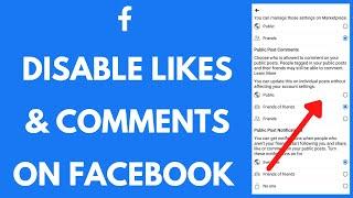 How To Turn Off Facebook Likes And Comments  Disable Likes and Comments on Facebook