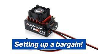 Setting up the Hobbywing Quicrun 10BL120 - an RC ESC bargain