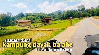 Suasana damai perkampungan Dayak di Kalimantan barat