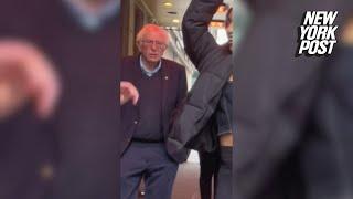 Bewildered Bernie Sanders wanders into TikTok shoot becomes meme once again  New York Post