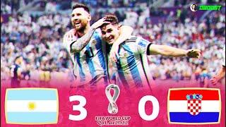 Argentina 3-0 Croatia - World Cup 2022 Semi-Final - Messi & Álvarez Defeat Modrić - EC - FHD