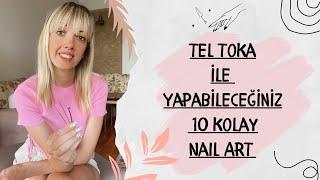 Tel Toka ile 10 Kolay Nail Art   #nailart #nailpolish #nails 10 Easy Nail Ideas Using a Bobby Pin