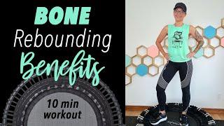 Rebounding Benefits 10 Minute Bone Health Trampoline Rebounder Workout Osteoporosis Osteopenia