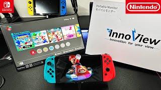 Unboxing 4K Portable Monitor 15.6  InnoView  Mario Kart 8 Gameplay  Discount Code