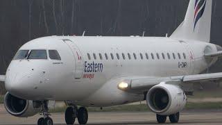 Eastern Airways Embraer 170. G-CMPI ex LOT Polish SP-LDE. Arrival+ Departure. Farnborough  7324.