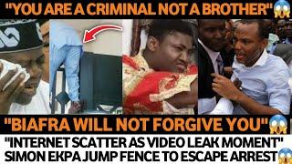 BIAFRA WILL NOT FORGIVE YOU MOMENT NNAMDI KANU CRY AS SIMON EKPA ESCAPE THROUGH FENCE