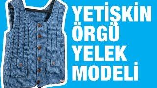 Yoğun istek üzerine Örgü Erkek Yelek Modeli - Örgü Modelleri