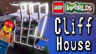 Designing and Building in Lego Worlds Lets Build a Cliff House for Max in Ivory City