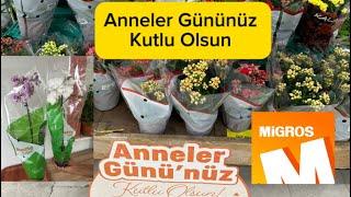 Migros’a Anneler Günü İçin Gelen Çiçekler🫶 #migros #keşfet #annelergünü #çiçek #orkide