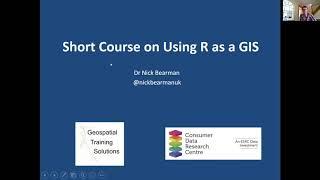Advanced GIS Methods Training Short Course on Using R as a GIS Welcome