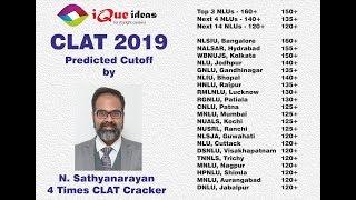 CLAT 2019 Predicted Cutoffs by Mr. N Sathyanarayan  iQue ideas