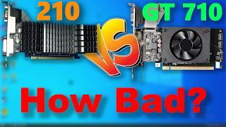 Geforce 210 vs GT 710 + Intel HD Tripple Comparison