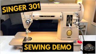 Singer 301 Sewing Demo