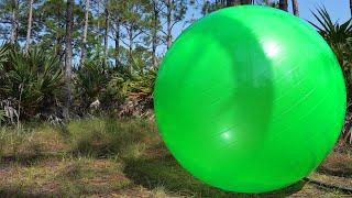 Super Soft and Squishy 50-Inch Bouncy Ball from Bigens Toys Being Inflated