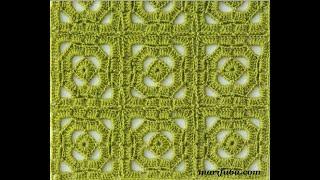 How to crochet simple lace motif blanket afghan pattern by marifu6a