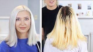 ICY WHITE PLATINUM BLONDE  DIY Hair Tutorial