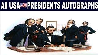 Autographs of All  U.S.A Presidents From 1789 to 2023  U.S.A All Presidents List & Signatures