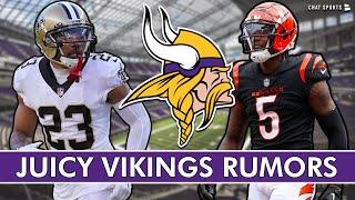 Vikings TRADING For Marshon Lattimore via Bleacher Report? Tee Higgins Trade? Vikings Rumors