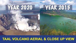 Taal Volcano  Aerial View and  Close up Footage  Episode 4